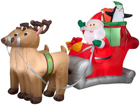 Airblown® 5' Inflatable Santa's Sleigh | Walmart Canada
