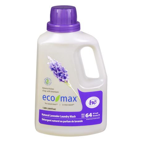 Détergent à lessive parfum lavande Eco-Max 1,89L, 64 brassées, parfum