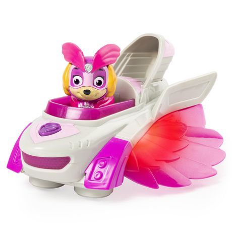 PAW Patrol, Mighty Pups Charged Up Skye’s Deluxe Vehicle with Lights ...