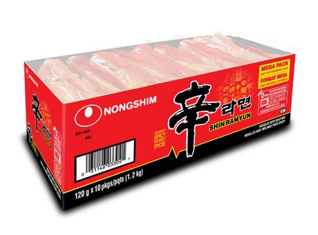 Hasil gambar untuk Nongshim Shin Ramyun Spicy 120g