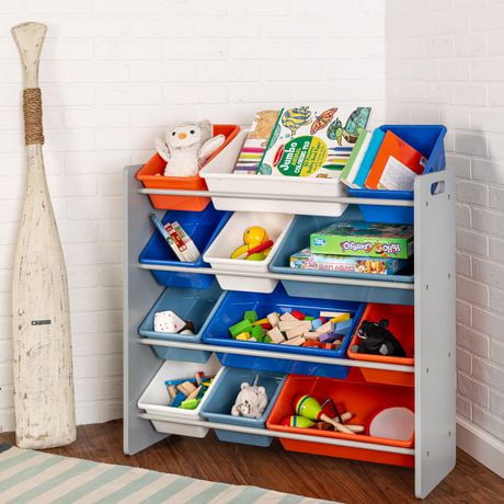 honey can do toy organizer gray