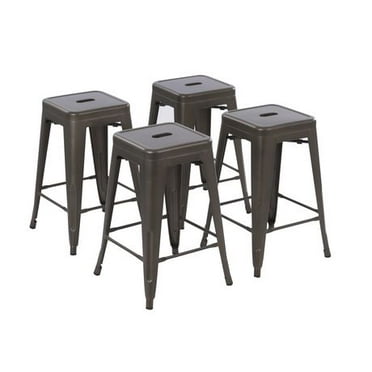 Mainstays 24 inch Metal Barstools Set of 4 - Multi Colors