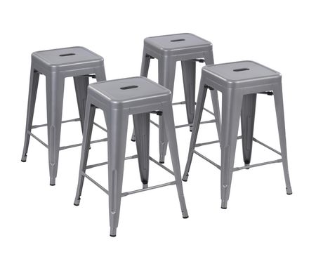 Mainstays 24 Inch Metal Barstools Set, Best Way To Paint Metal Bar Stools
