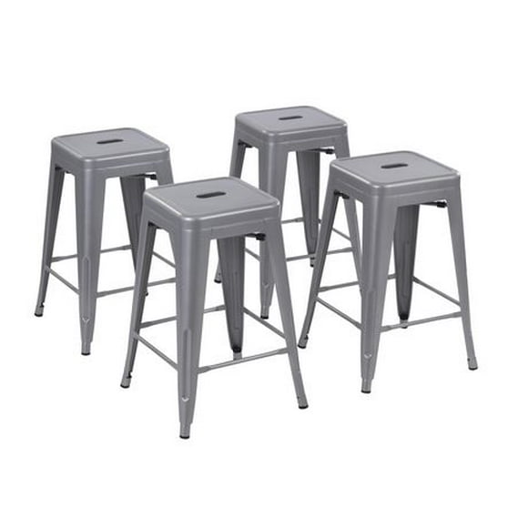 Mainstays 24 inch Metal Barstools Set of 4 - Multi Colors