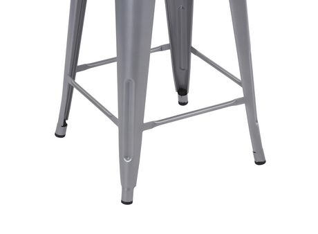 Mainstays 24 Inch Metal Barstools Set, 24 Inch Metal Bar Stools With Back Set Of 4
