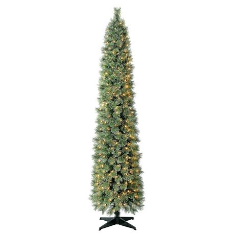 Holiday Time Shelton 7' Pre-Lit Cashmere Pencil Fir Christmas Tree