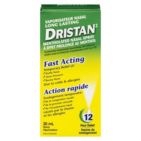 Dristan Mentholated Nasal Spray - Long Lasting , Fast Acting, 30ml