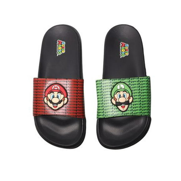 Mens Super Mario Soccer Slide Sandals