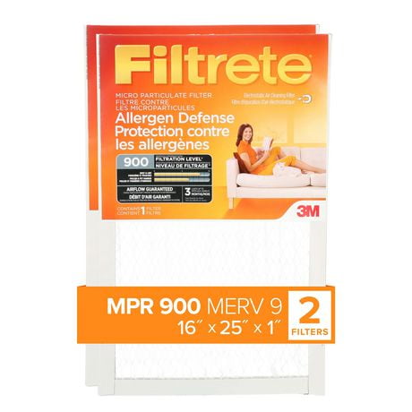 Micro filtre Filtrete pour la réduction des particules « Protection contre les allergènes » Filtre offert en 6&nbsp;formats