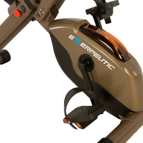 exerpeutic gold 525xlr folding 400 lb maximum capacity recumbent exercise bike