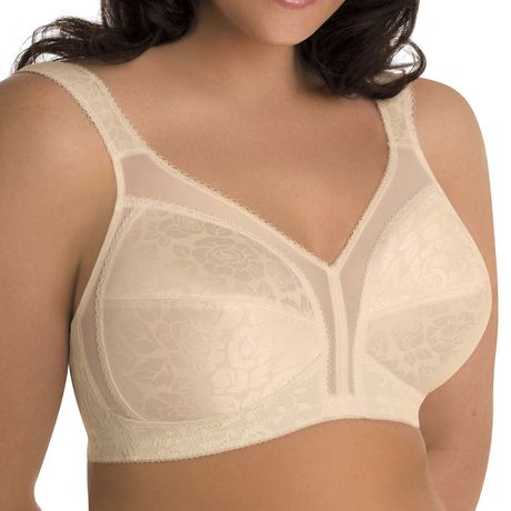 PLAYTEX Women's 18 Hour Silky Soft Smoothing Wireless Bra Us4803 Available  with 2-Pack Option, 2 Pack - Private Jet/Nude, 44D