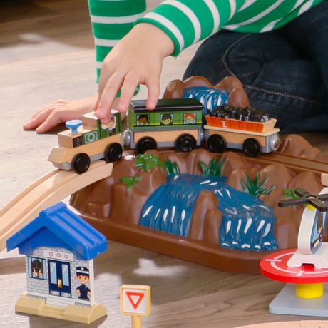 kidkraft bucket top mountain train set