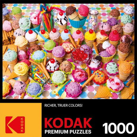 Kodak 1000pc Puzzle - Variety of Colourful Ice Cream (English Only)