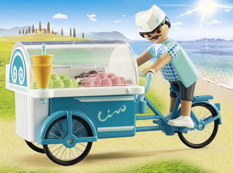 PLAYMOBIL Ice Cream Man 7492 Bicycle Cart for sale online 