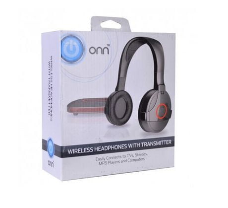 onn wireless headphones with transmitter