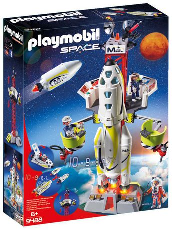 Playmobil Sports & Action 6187 Fusée avec plateforme de lancement