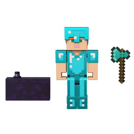 Minecraft Craft A Block Alex In Diamond Armor Authentic Character Based On The Video Game