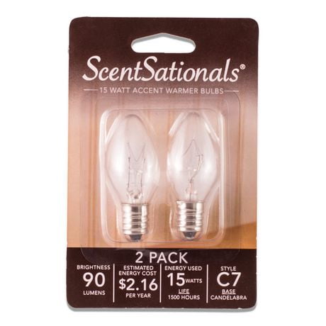 ScentSationals - 15 Watt Accent Warmer Bulb, 15W Bulbs