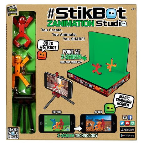 Studio de Zanimation 2-en-1 Stikbot avec écran Z