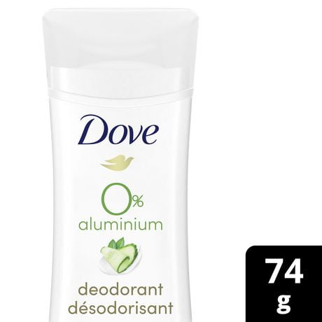 Dove 0% Aluminum Cucumber & Green Tea Scent Deodorant, 74 g Deodorant