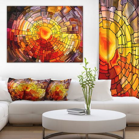 Design Art Return of Stained Glass Canvas Print