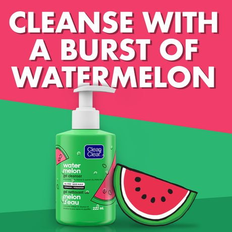 clean and clear watermelon face wash