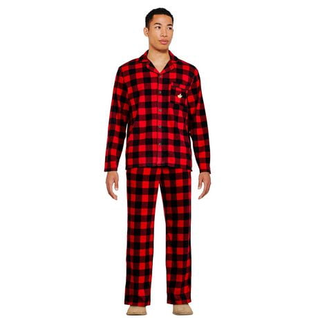 Canadiana Men's Microfleece Pajamas 2-Piece Set | Walmart Canada