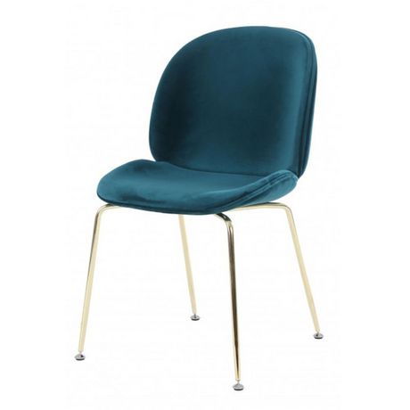 Heavenly Collection Turquoise Velvet Chair | Walmart Canada