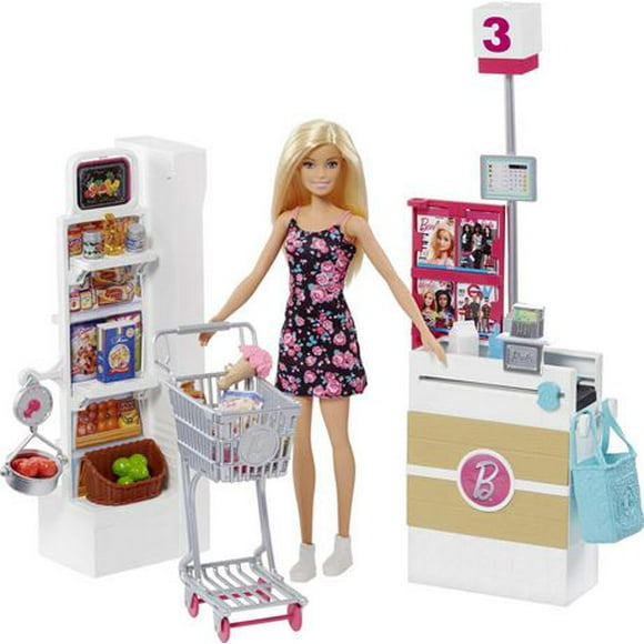 Barbie Super Market Playset and Doll