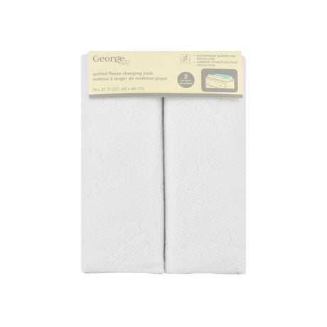 George baby Quilted Fleece Changing Pads, Pack of 2