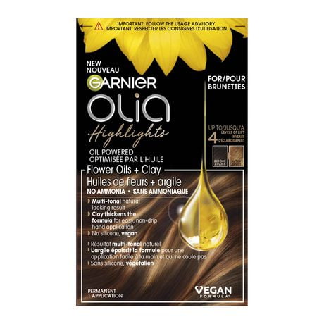 Garnier Olia Ammonia Free Highlights For Brunettes Natural Looking   6000206160305 