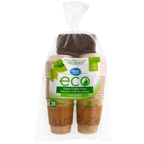 Great Value Eco Paper Coffee Cups