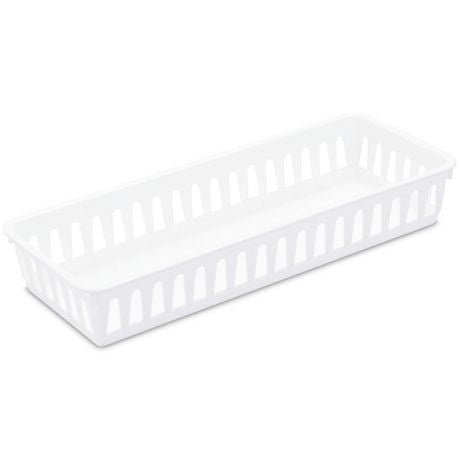 Sterilite White Slim Storage Tray, 1 tray