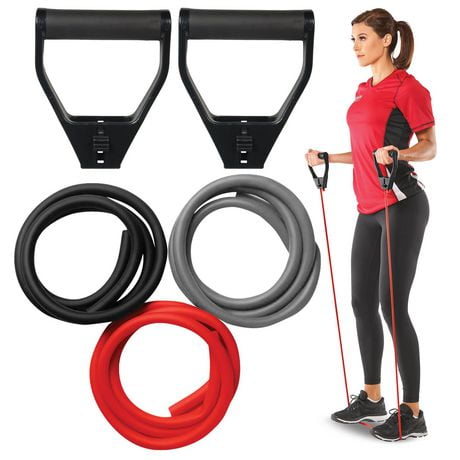 GoodLife FITNESS Resistance Stretch Tubing - Set of 3