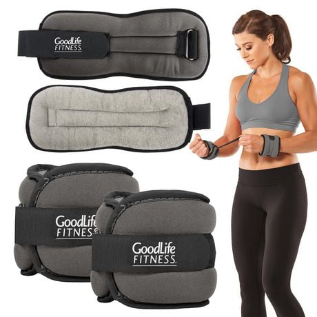 GoodLife FITNESS Poids confortables pour chevilles et poignets - paire de 5 lb