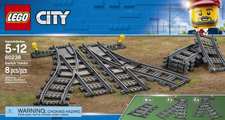 LEGO City Switch Tracks 60238 Building Kit (6 Piece) | Walmart Canada