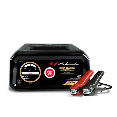 Schumacher 10-Amp 12-Volt Fully Automatic Automotive Battery Charger and Maintainer, SC1339, 10A 12V Battery Charger