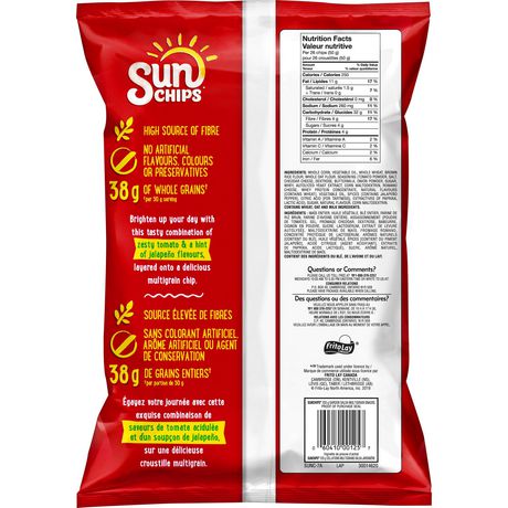 Sunchips Garden Salsa Flavour Multigrain Snacks Walmart Canada
