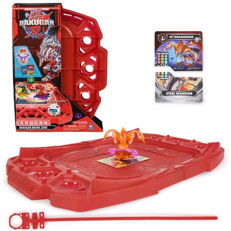 Bakugan Brawl Zone Compact Playset with Special Attack Dragonoid, Customizable Action Figure, Trading Cards, Kids Toys for Boys and Girls 6 and up, Bakugan Brawl Zone