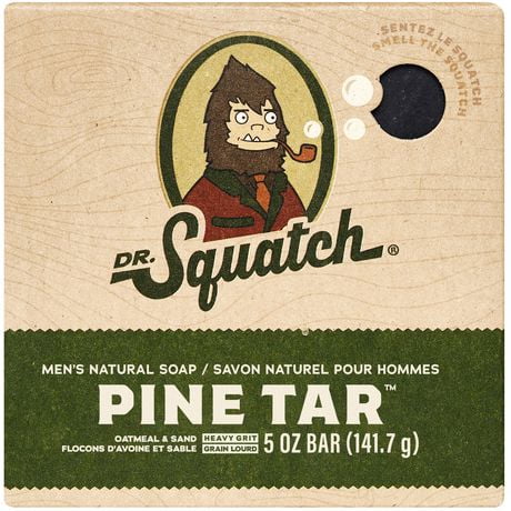 Dr. Squatch Natural Bar Soap Pine Tar, Weight: 141.7 g