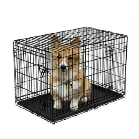 Cage pour chien XXL robuste pour chien : cage extra large 2 en 1 avec  cloison métallique amovible et 2 plateaux - chenil double boîte en métal  indestructible intérieur extérieur pour 2