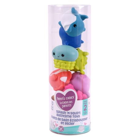 Parent's Choice Splash 'N Squirt Bathtime Toys, 10 Pieces