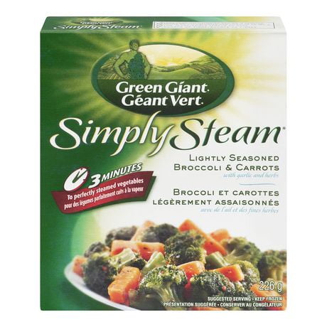 Green Giant Frozen Simply Steam Lightly Seasoned Broccoli & Carrots ...