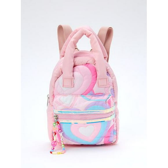 Rainbow Sugar Quilted Heart Mini Backpack