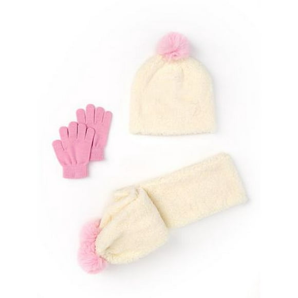 Rainbow Sugar Soft Sherpa Hat, Scarf, and Glove Set