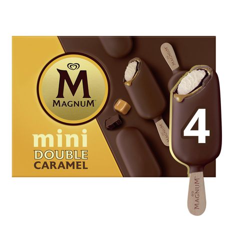 Magnum® Mini Double Caramel Belgian Chocolate Ice Cream Bars, 4x55 mL ...