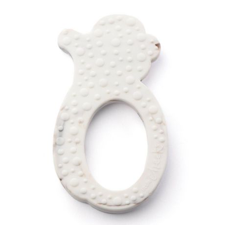Little Cheeks Bebe Nourrisson Attache Tetine Et Anneau De Dentition En Silicone Singe Marbre Walmart Canada
