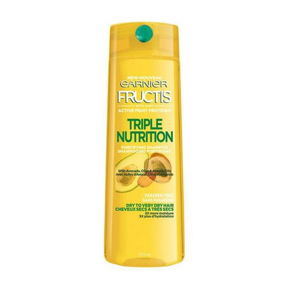 Garnier Fructis, Triple Nutrition Shampoo, 370 mL, Triple Nutrition Shampoo