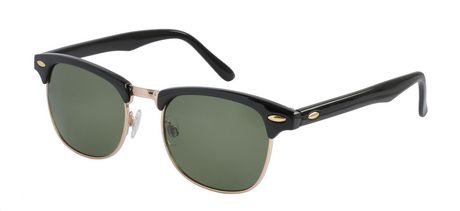 George Mens Clubmaster Sunglasses Black O/S