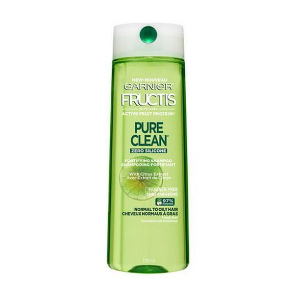 Garnier Fructis Pure Clean shampooing, 370 mL 370 ml, shampoing pur et propre